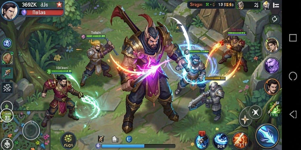Tangkapan layar gameplay SLG yang penuh strategi dan aksi.