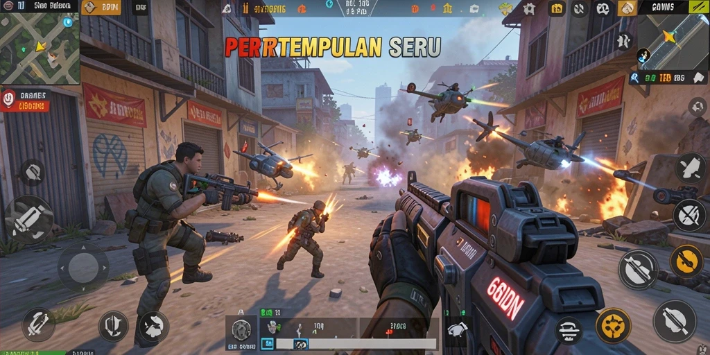 Tangkapan layar dari gameplay seru di 68IDN dengan pertempuran intens.