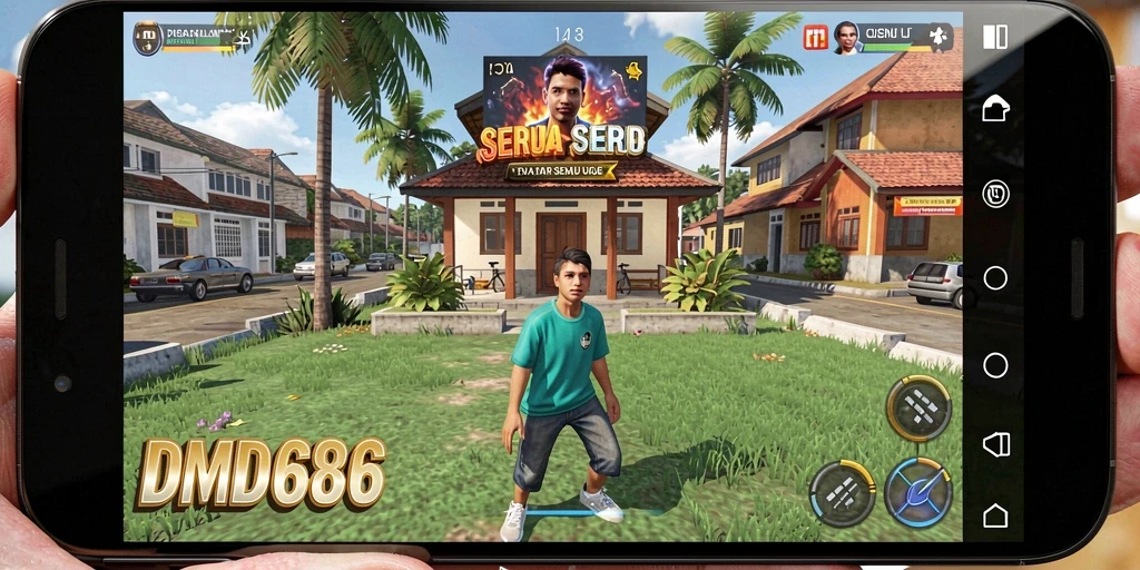 Tampilan menarik dari gameplay DMD686 yang menyenangkan.