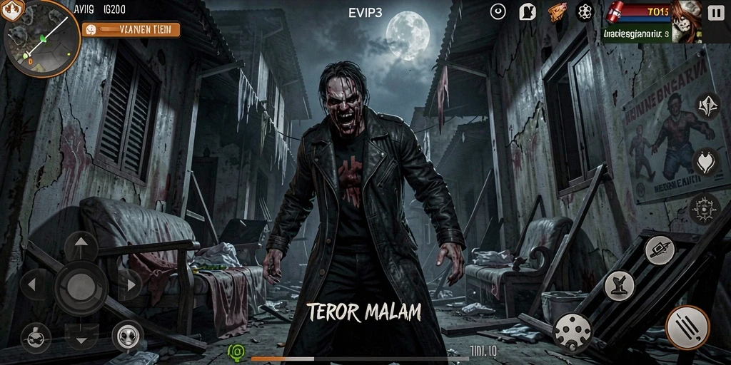 Gameplay menegangkan EVIP3 dengan suasana Horror yang mendalam.