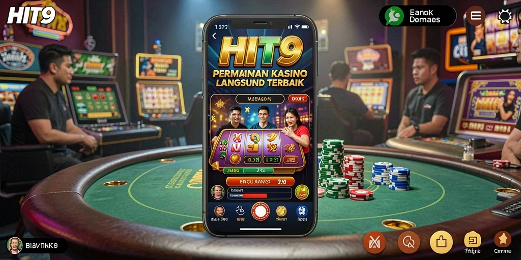 Tampilan gameplay langsung HIT9 yang menarik dan interaktif.