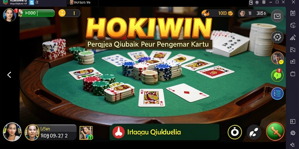 Gameplay seru dalam HOKIWIN yang menantang para pemain QiuQiu.