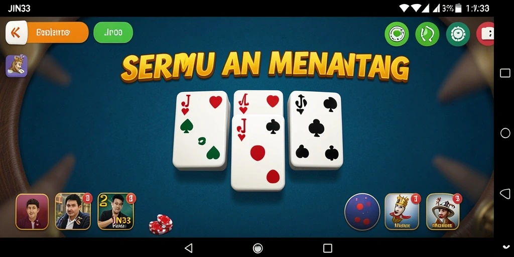 Tampilan gameplay JIN33 yang seru dan interaktif.