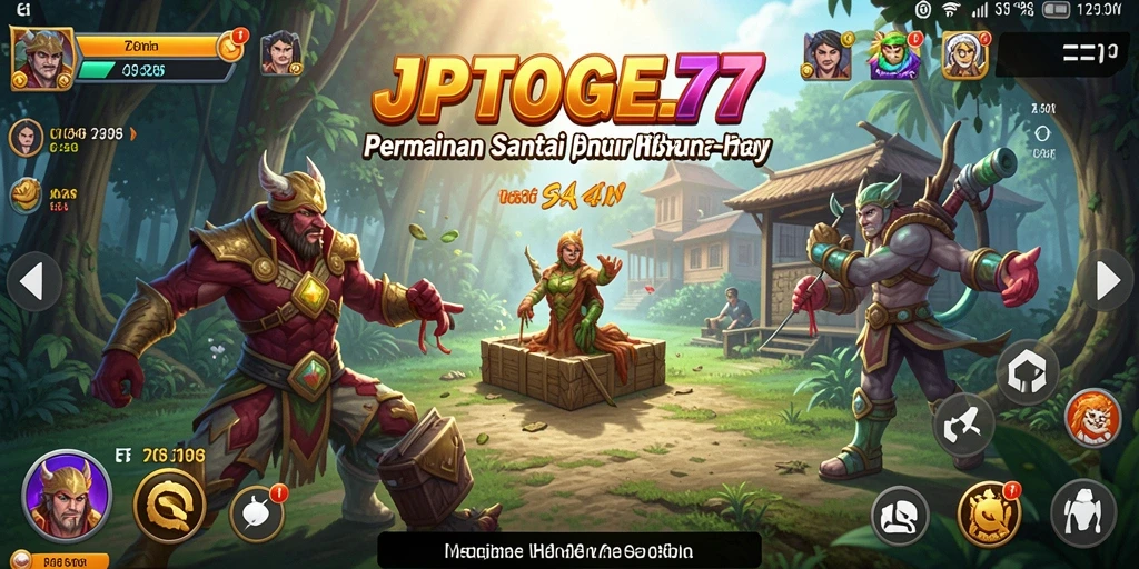 Tampilan gameplay santai di JPTOGEL77 yang menghibur.