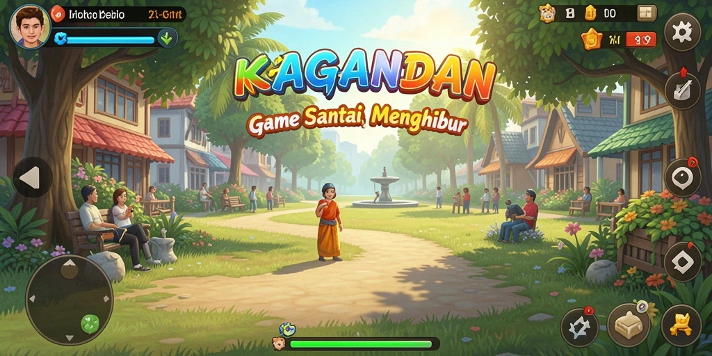 Tampilan gameplay KAGANDAN yang seru dan penuh warna.