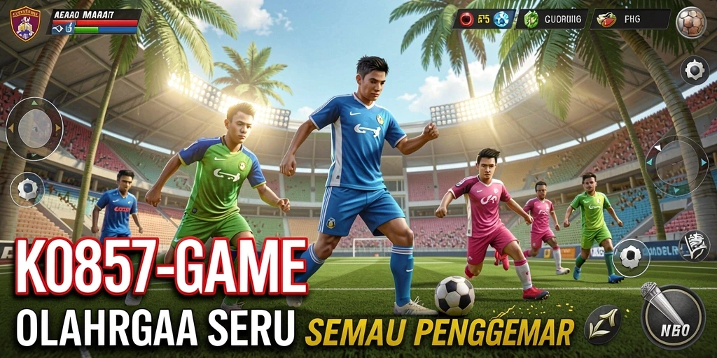 Gameplay menarik dalam KO857 menampilkan pertandingan olahraga yang seru.