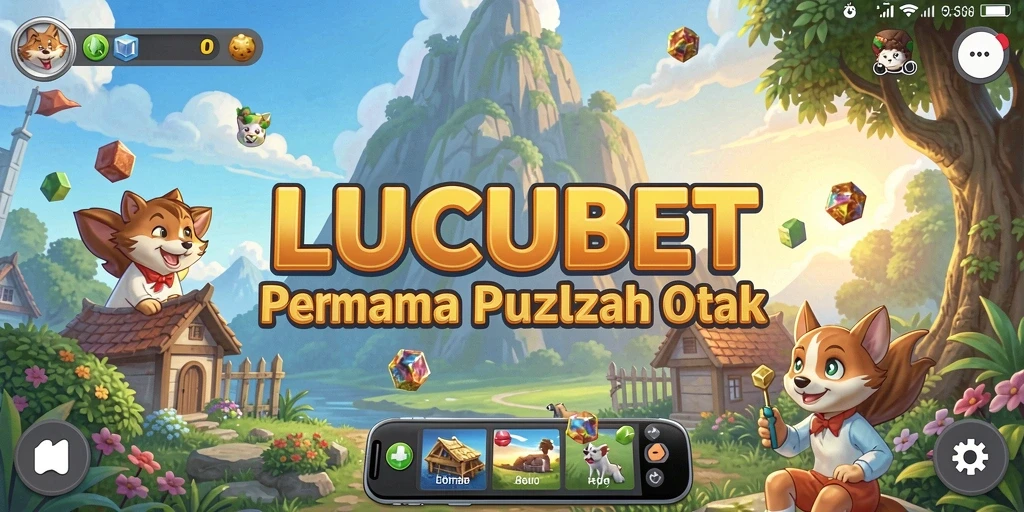Tampilan utama gameplay LUCUBET yang menarik dan penuh warna.
