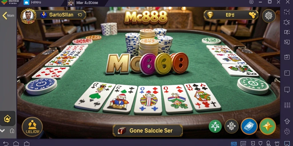 Tampilan gameplay Gaple yang seru dan interaktif di MC888.