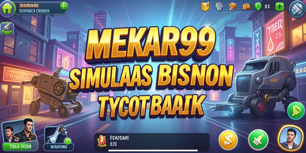 Screenshot gameplay MEKAR99 yang menunjukkan pengalaman Tycoon yang mendalam.
