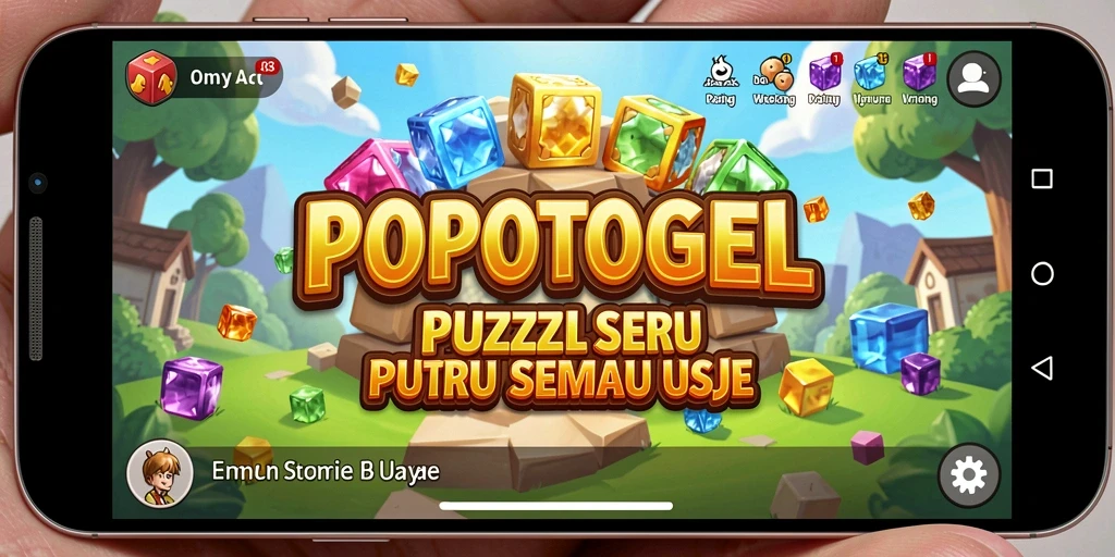 Screenshot gameplay <strong>POPOTOGEL</strong> yang menampilkan keseruan puzzle.