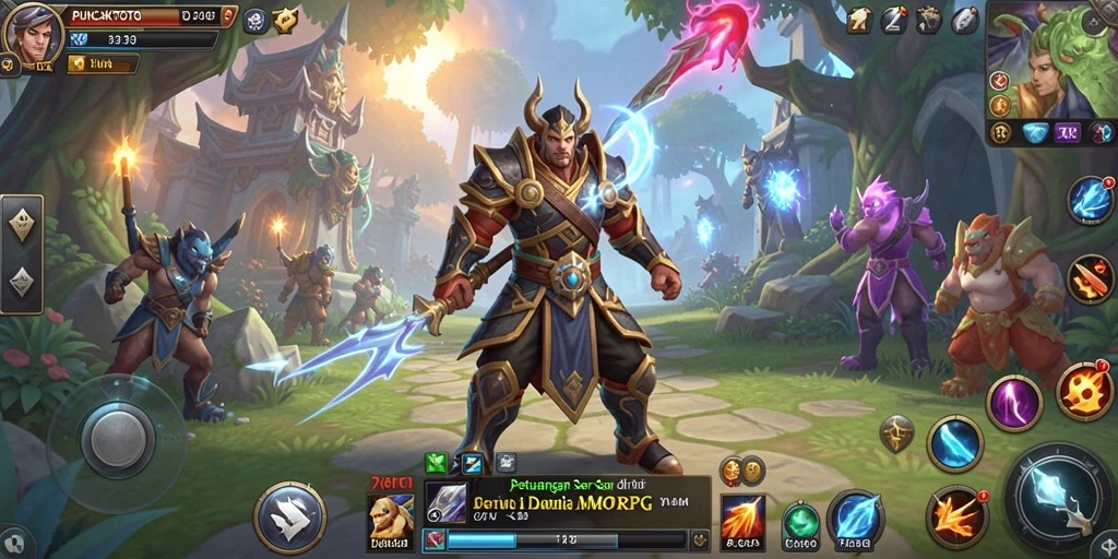 Tampilan gameplay seru dalam dunia MMORPG PUNCAKTOTO yang penuh petualangan.
