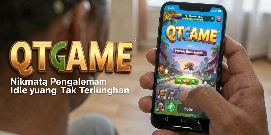Tampilan gameplay QTGAME yang menarik dengan mekanika Idle.