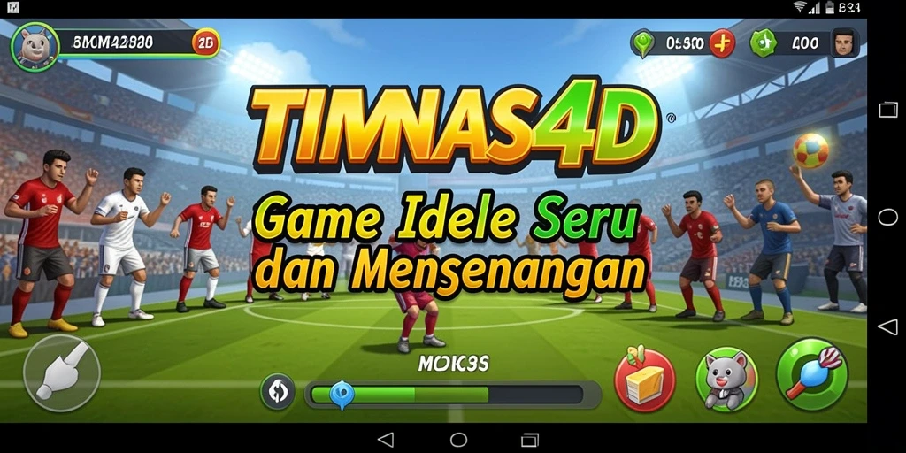 Tangkapan layar gameplay TIMNAS4D menampilkan aksi Idle yang seru dan strategis.