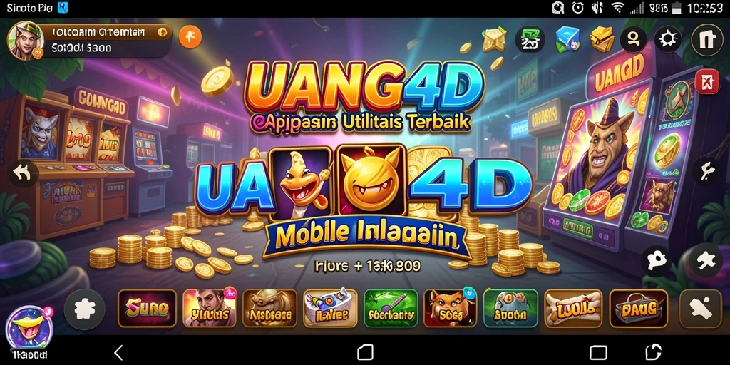 Tampilan aplikasi UANG4D yang modern dan mudah digunakan.