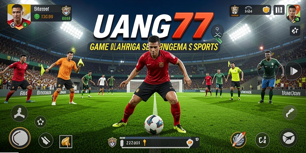 Screenshot gameplay UANG77 menampilkan aksi olahraga yang mendebarkan.