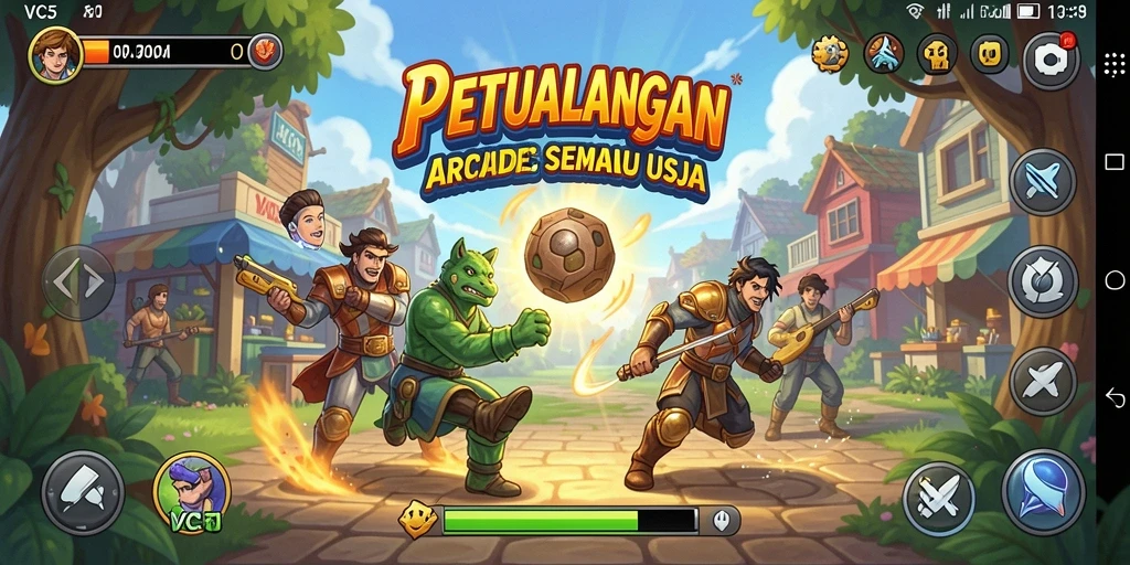 Screenshot VC5 menampilkan aksi seru gameplay Arcade yang mendebarkan.