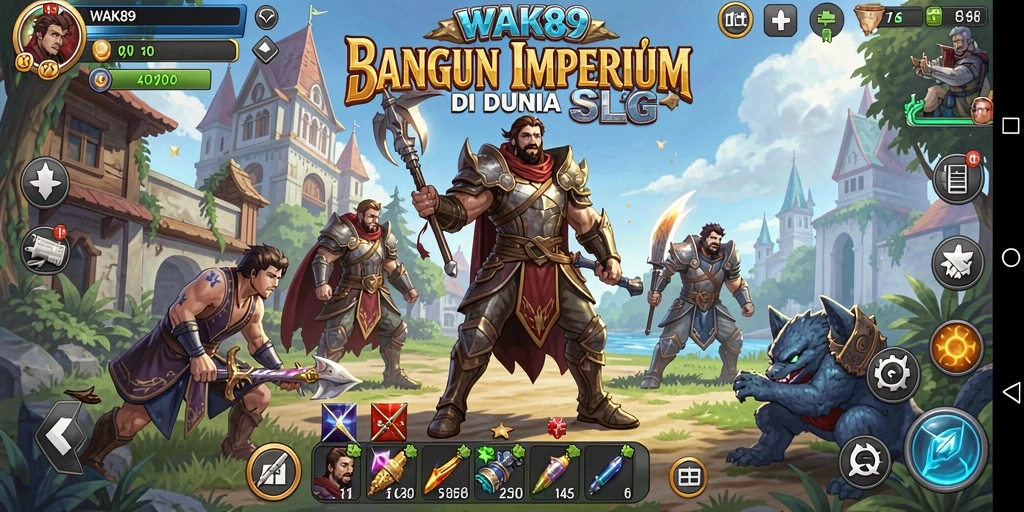 Tampilan gameplay mendebarkan dari <strong>WAK89</strong> di dunia SLG.