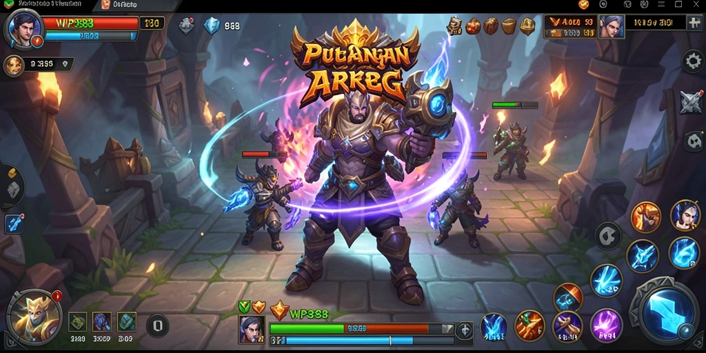 Tampilan menarik dari gameplay ARPG di WP888.