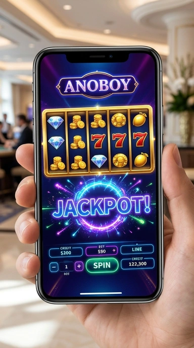 Tampilan antarmuka Pusat Unduh anoboy yang menarik.